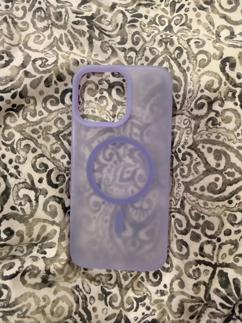 Purple Protective Phone Case with MagSafe Ring